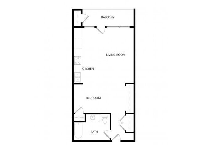 Studio S1 553 floor plan