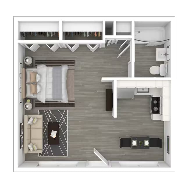 Studio A 15 floor plan