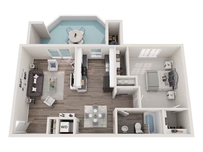 1x1 Titanium 2124 floor plan