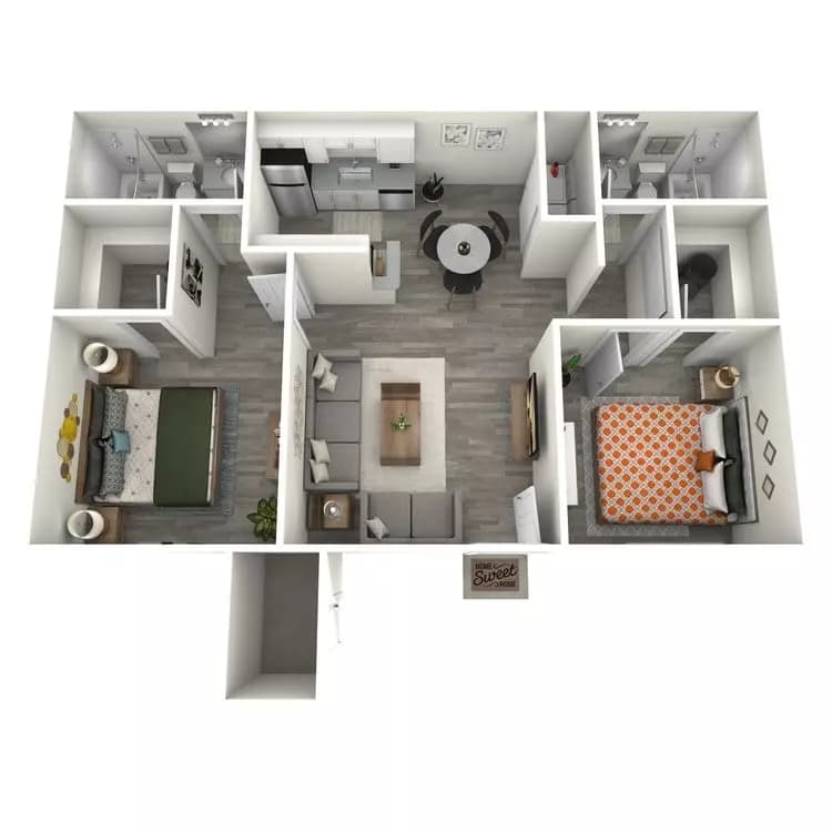 B1 Platinum 2-202 floor plan