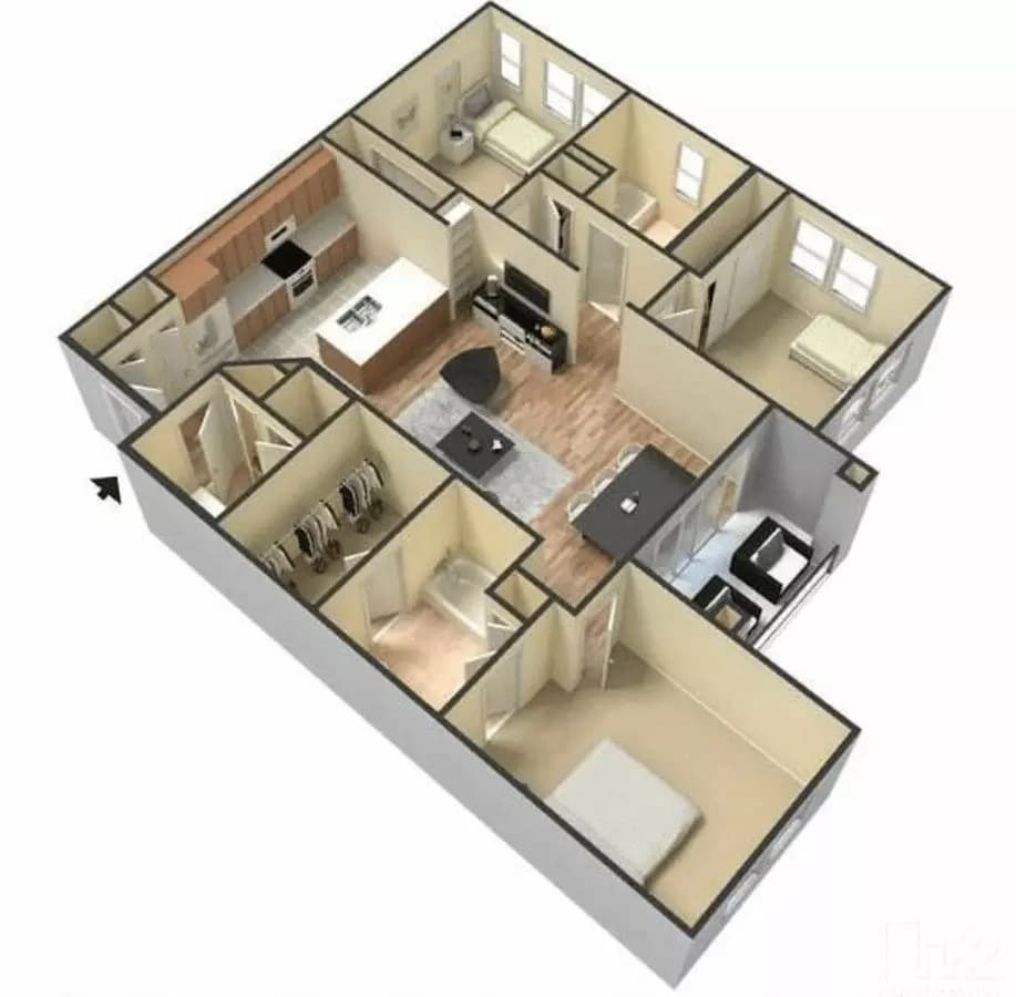 Unit 2047 2047 floor plan