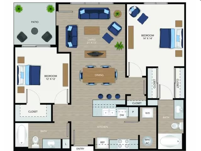 Unit 1079 1079 floor plan