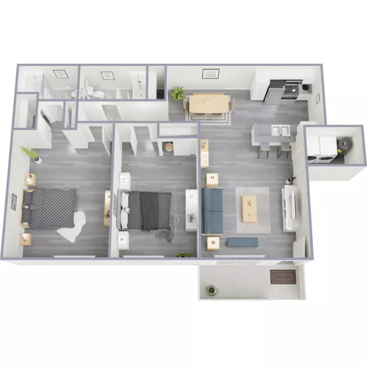 B2 Platinum 2-125 floor plan