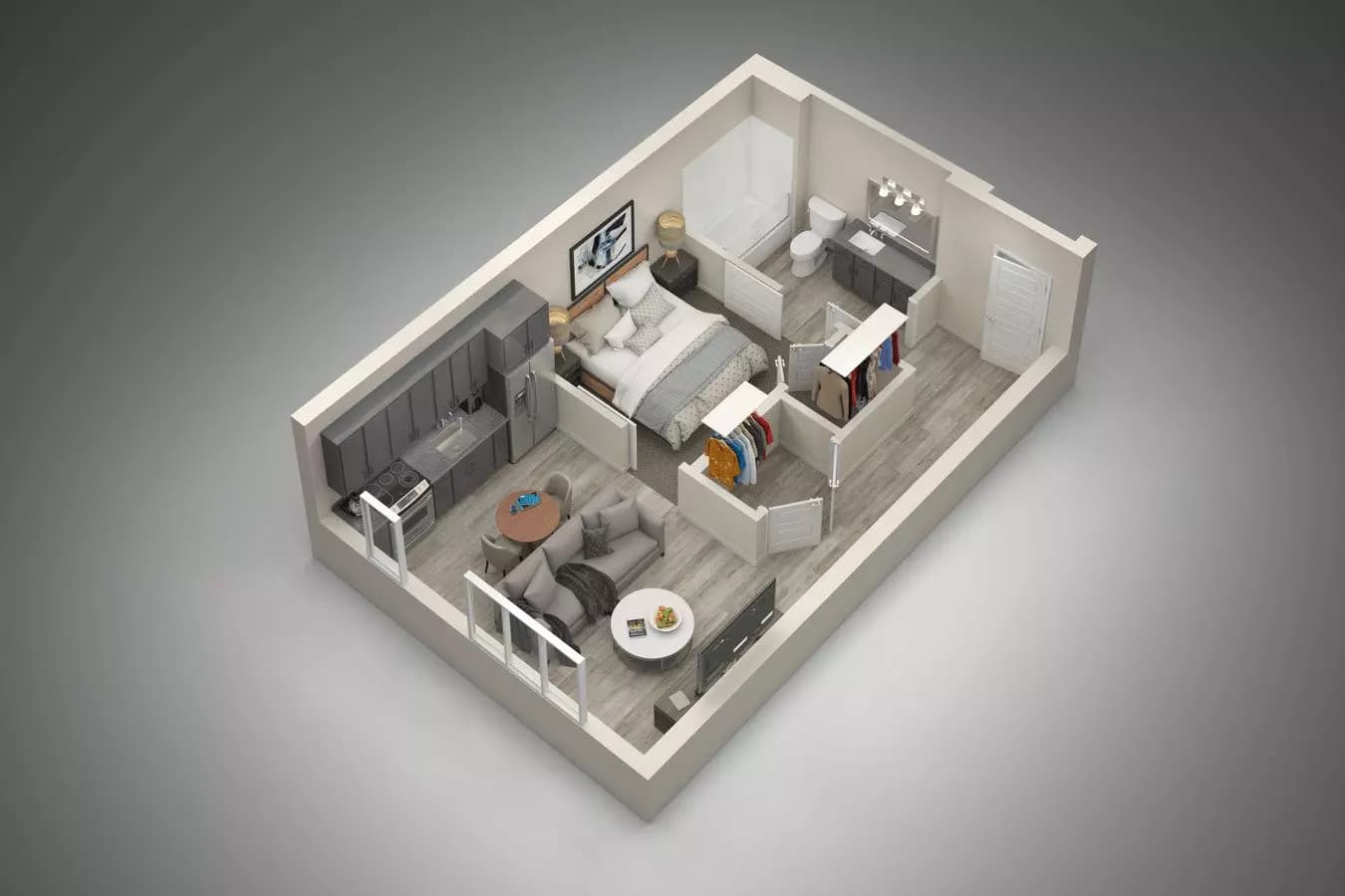 Studio 1021 floor plan