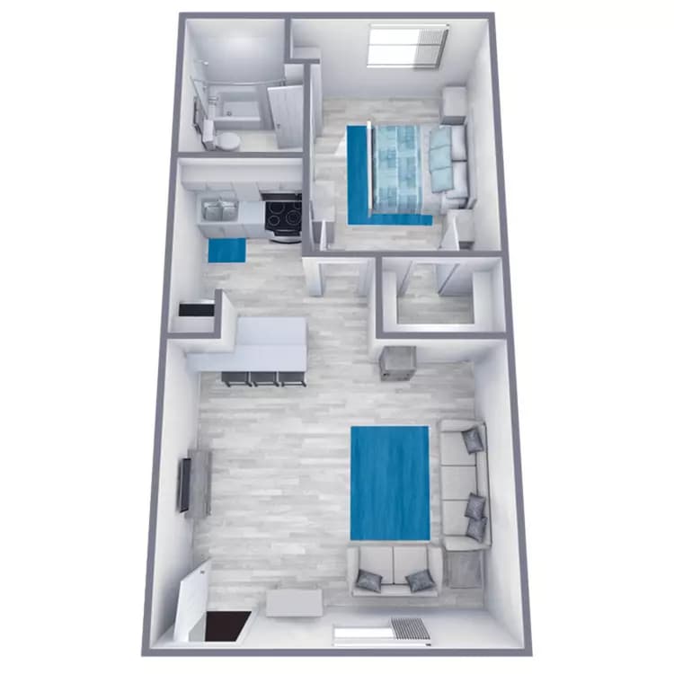 Unit A121 A121 floor plan