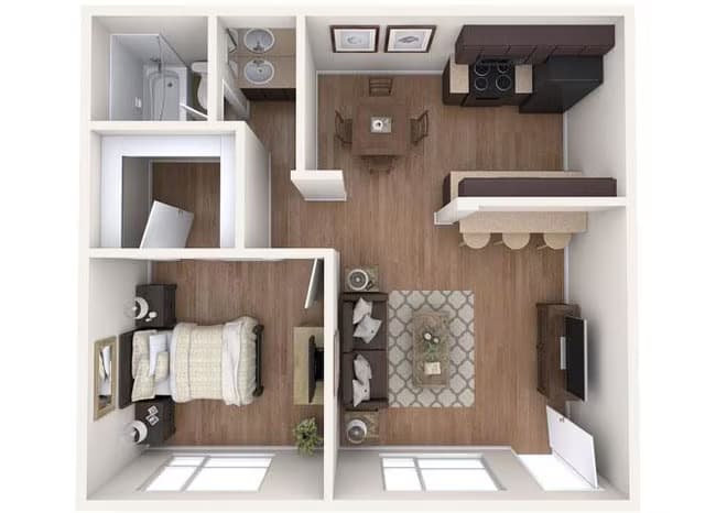 A1 387 floor plan