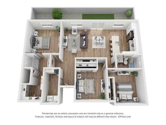 3 Beds • 2 Bath 043 floor plan