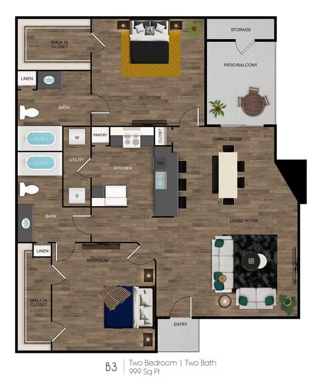 B3 3089 floor plan