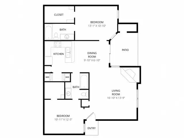B3 Upgraded 2047 floor plan