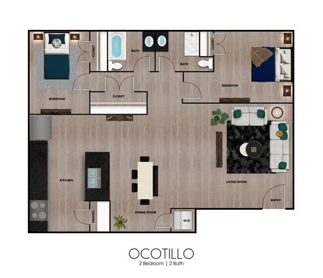 Ocotillo 223 floor plan