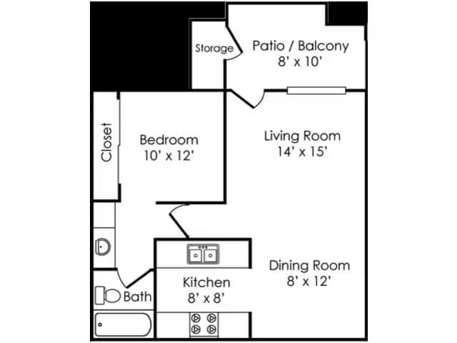 A2 2082B floor plan