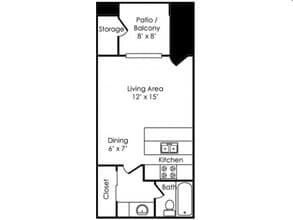 Studio 2036A floor plan
