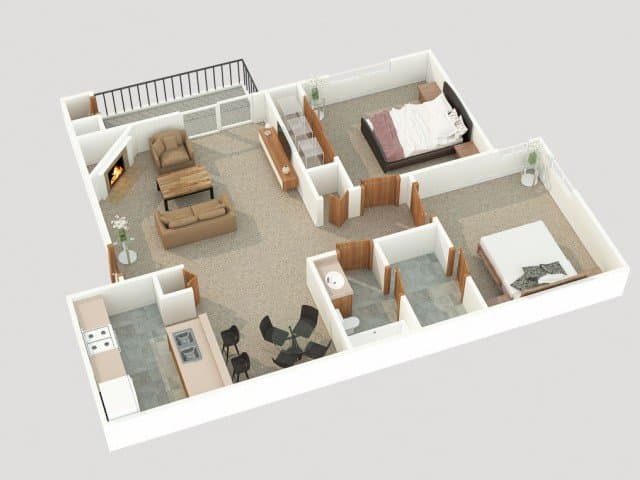 2x1 Top Floor G06 floor plan
