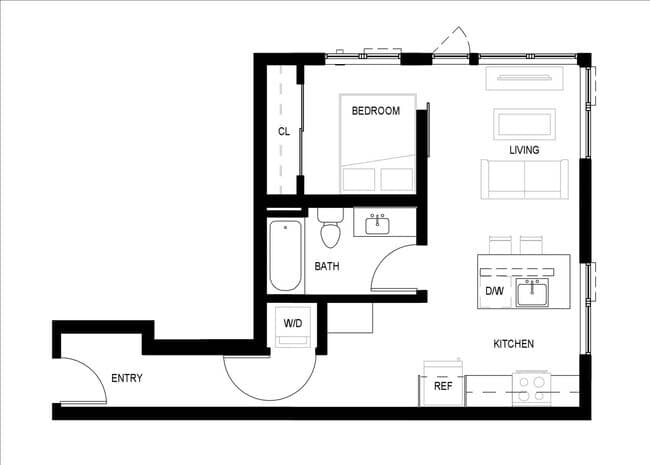 1B - 1G.1 731 floor plan