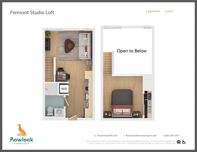 Fremont Studio Loft 504 floor plan