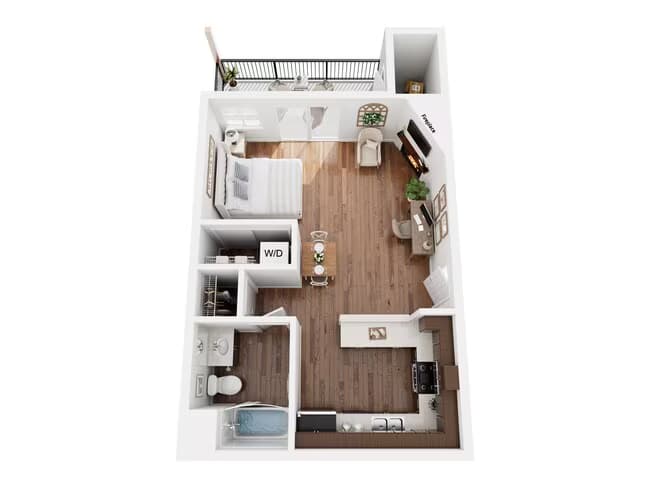 PLAN A - STUDIO 43-311 floor plan