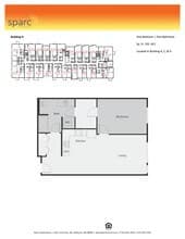 1x1 Building A & D D-211 floor plan
