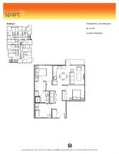 2x2 Building C C-514 floor plan