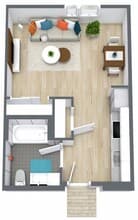 Studio 111 floor plan