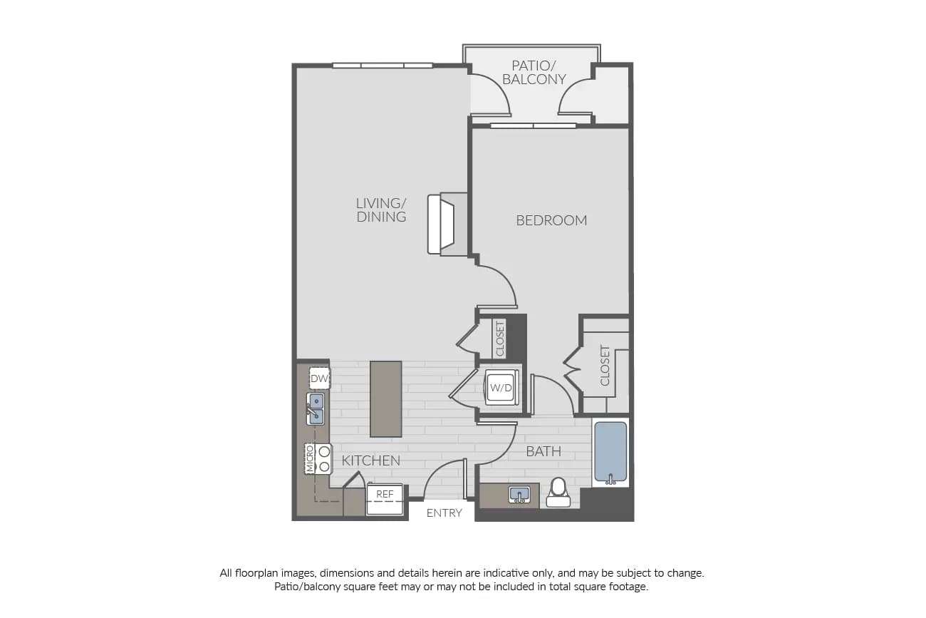 Plan 1B 1-322 floor plan