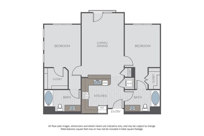 Plan 2B 2-202 floor plan