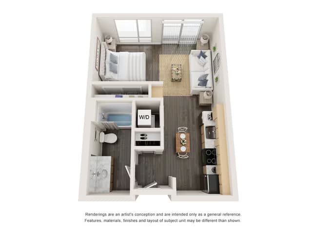 Studio 215 floor plan