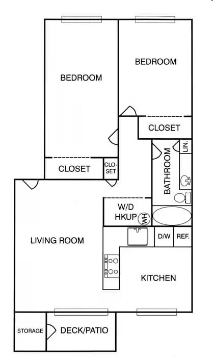 2 Bedroom 00 floor plan