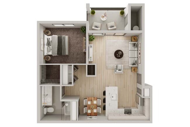 St. Helens - Top / Bottom Middle Units 35-102 - ADA floor plan