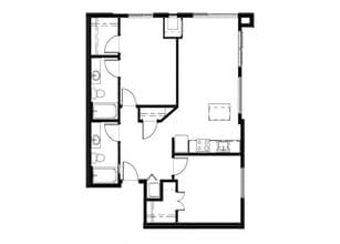 2 Bedroom 502 floor plan