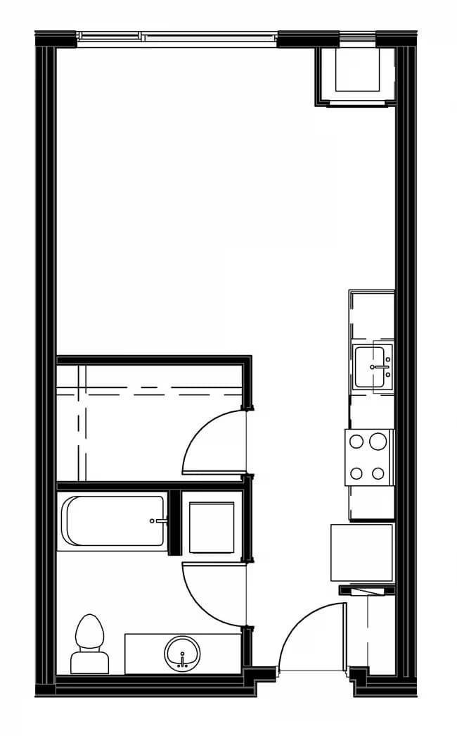 Studio B 606 floor plan