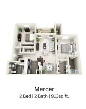 2x2 13-206 floor plan