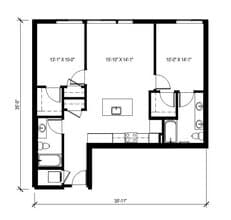 2x2 - 4 602 floor plan