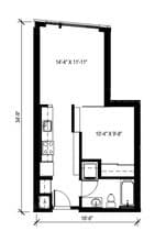 Open 1x1 - 4 514 floor plan