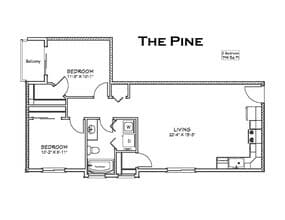 The Pine B201 floor plan