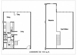 Loft, small 102 floor plan