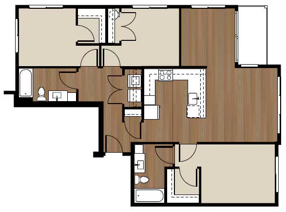 Pearl Crescent B-202 floor plan