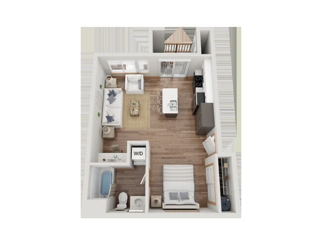 Studio E205 floor plan