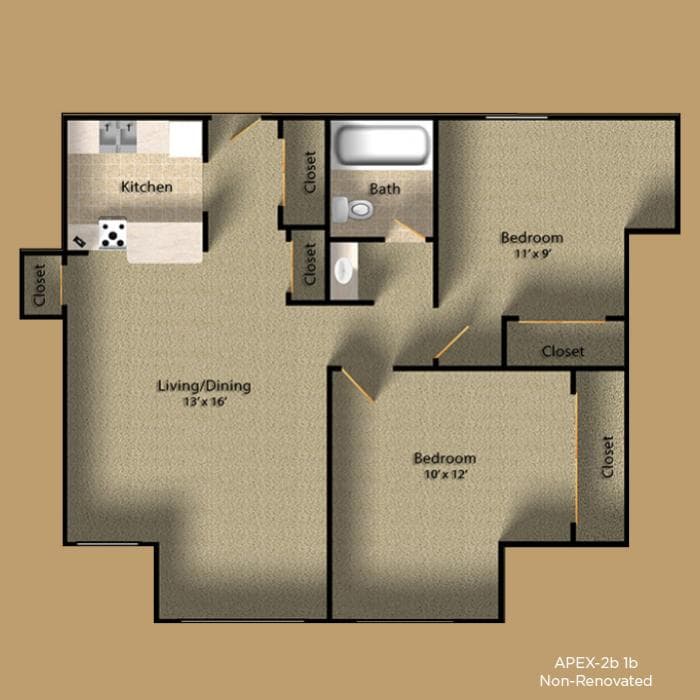 2x1F Private floor plan
