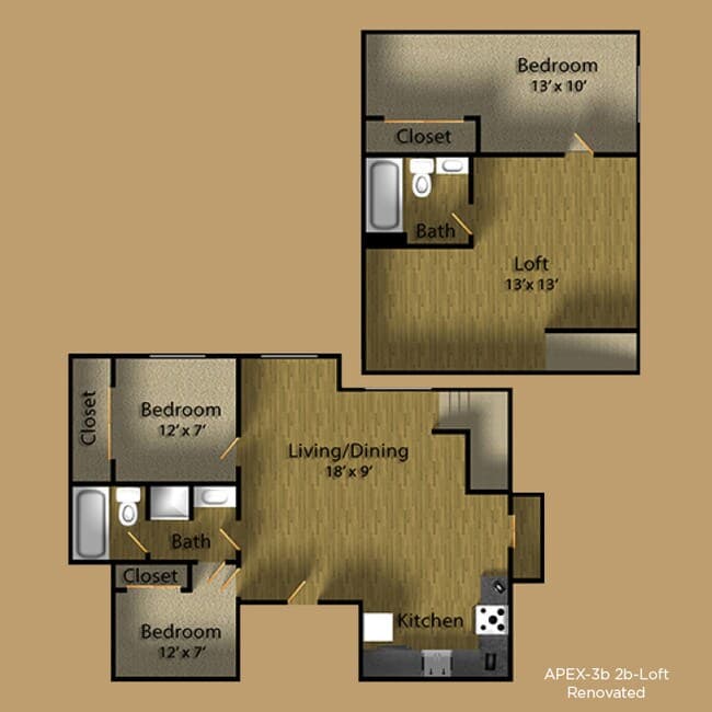 2x1F floor plan