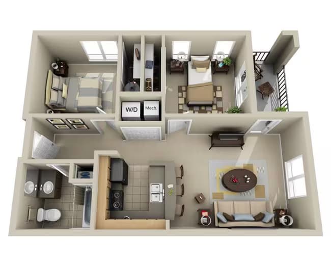 Plan B1A 304 floor plan