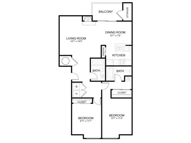 Newberry KK-203 floor plan