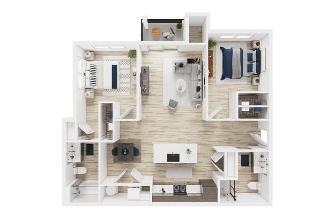 Glacier - 2x2 D-311 floor plan