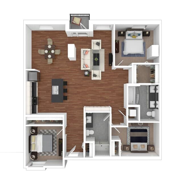 3x2_UnitB 502 floor plan
