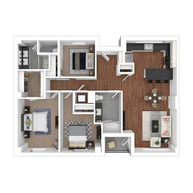 3x2_UnitK 510 floor plan