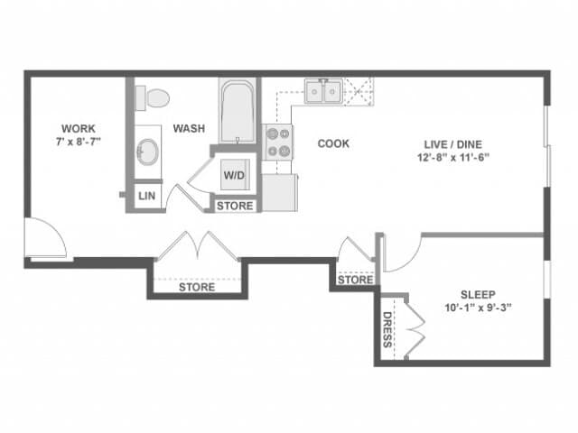 A2D North-139 floor plan