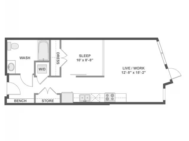 A2LW South-244 floor plan