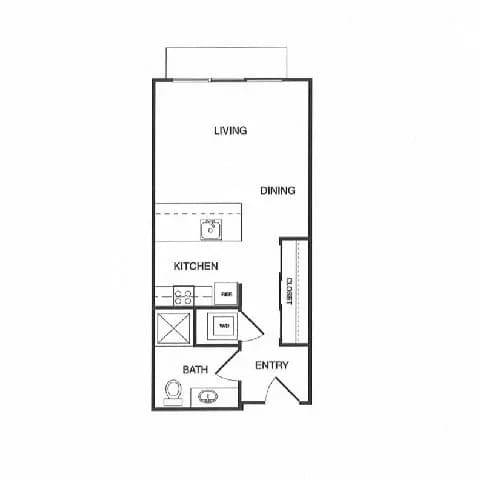 Studio B MFTE 315S floor plan