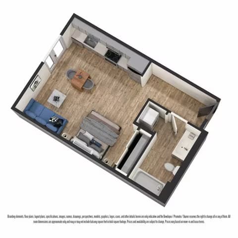 Studio F 0-008 floor plan