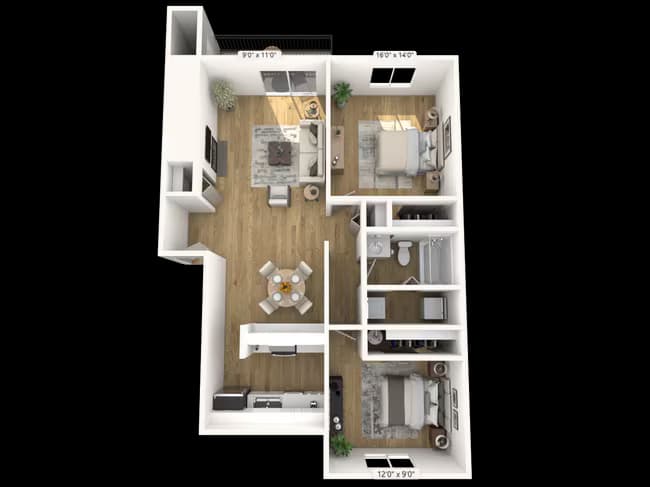 2x1Ac F304 floor plan