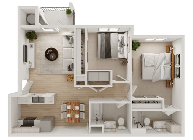 The Angeles, 2nd floor, 1400/B-Bldg 1400-203 floor plan